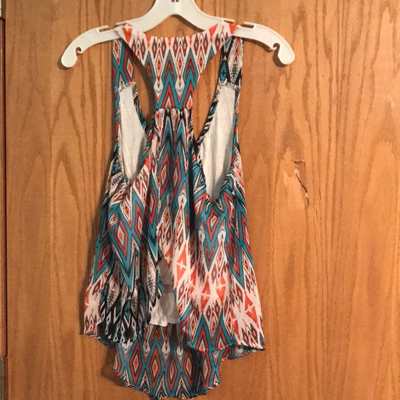 Ambiance Geometric Tribal Multi-colored tank top - Picture 3 of 6